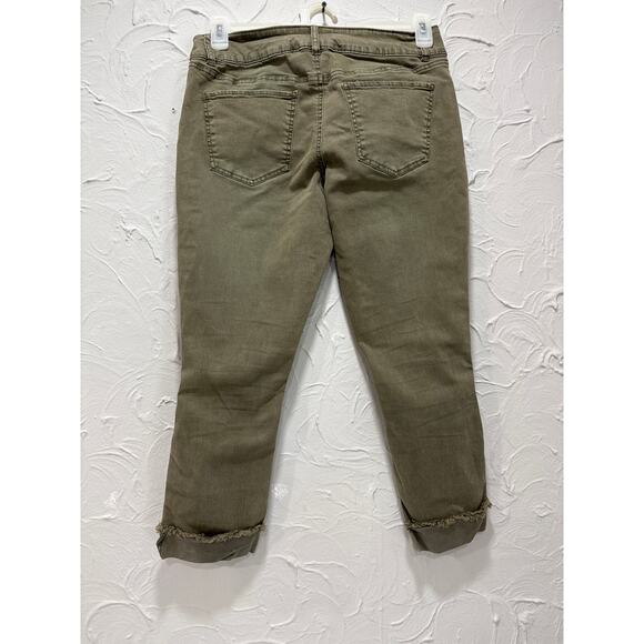 Refuge Women Olive Green Cargo Pants - Size: 10 - Picture 6 of 7